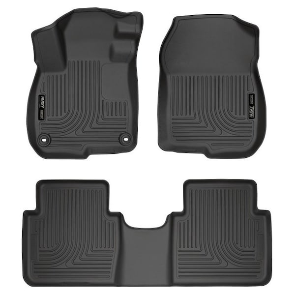 Husky Liners 17-18 CR-V FRONT & 2ND SEAT FLOOR LINERS WEATHERBEATER SERIES BLACK 99401 - main